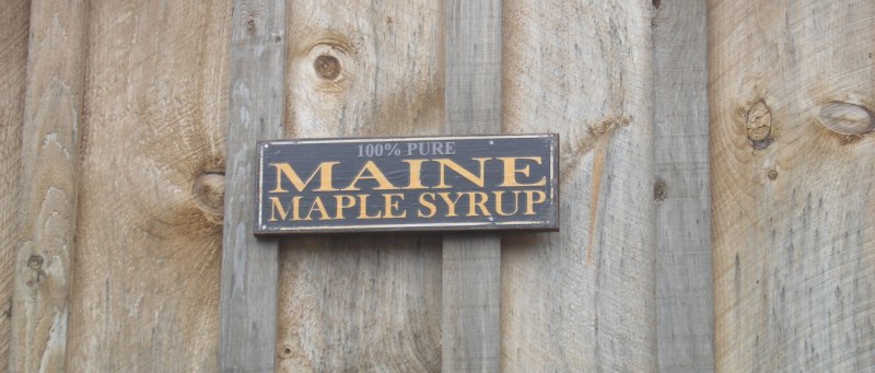 Maple syrup sign